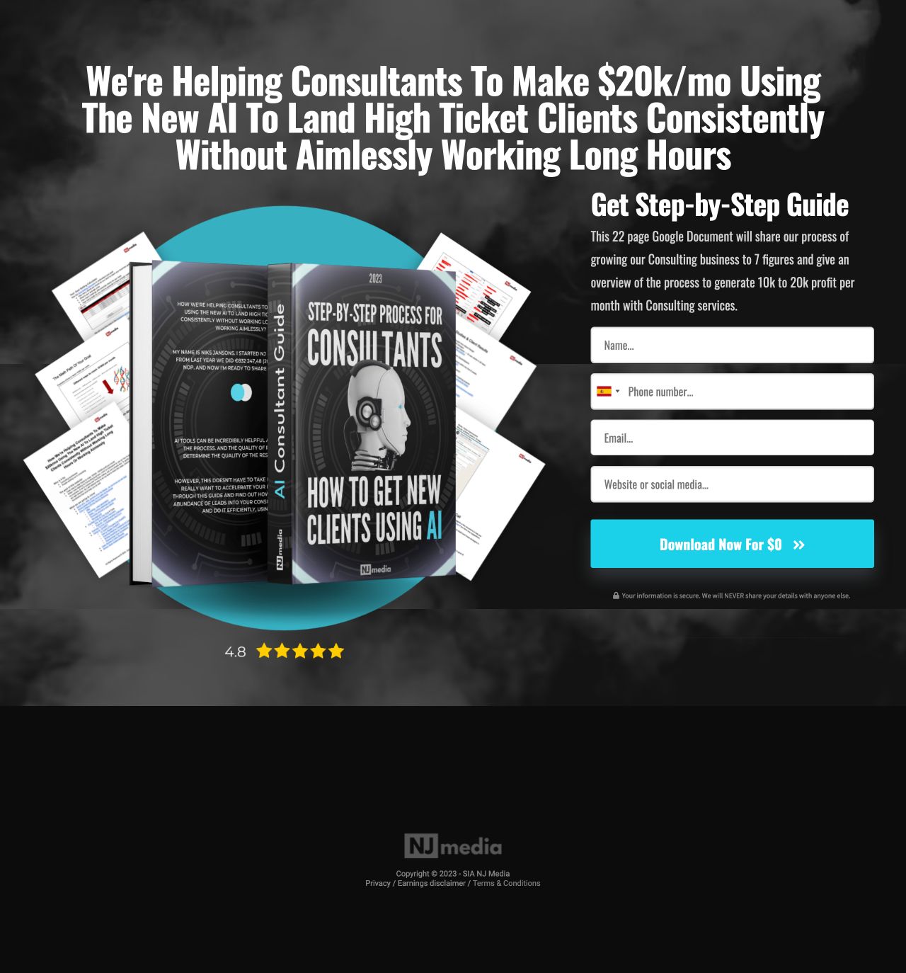 1 Page Website Examples