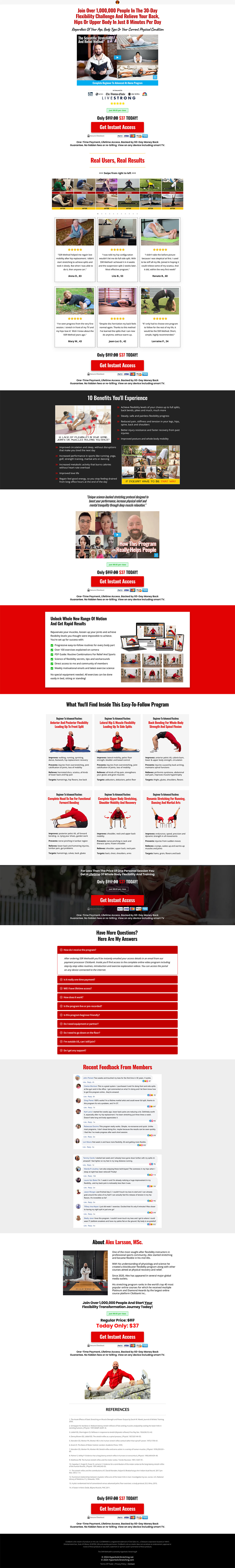 one page landing page examples
