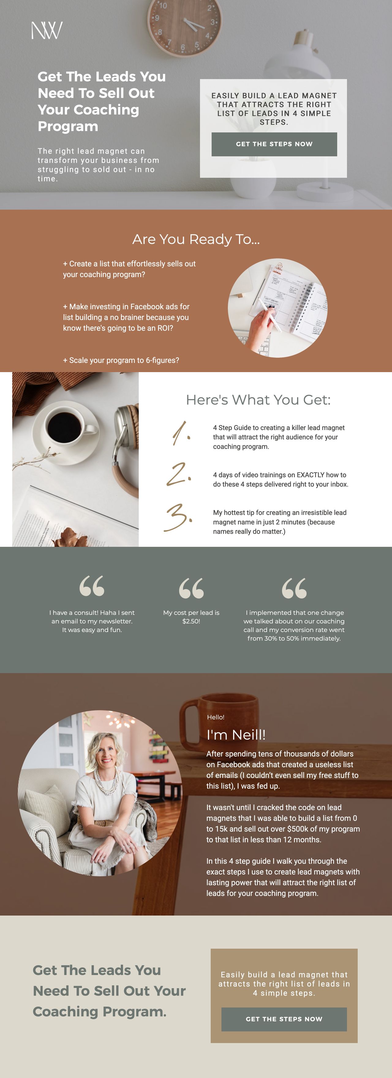 Landing Page Design Ideas