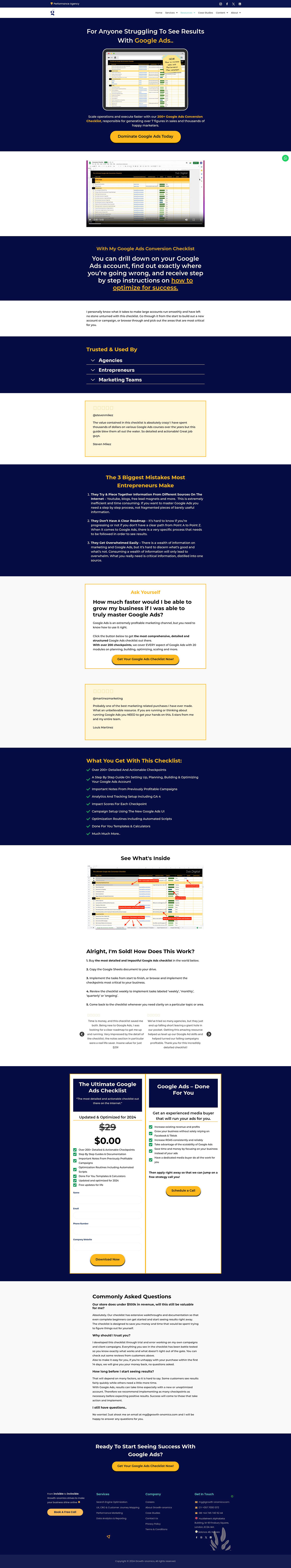 Web Design Landing Page Examples